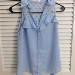 Light blue blouse